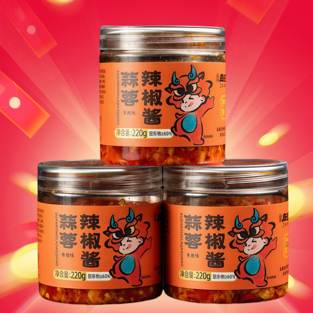 肉碰肉蒜蓉辣酱220g